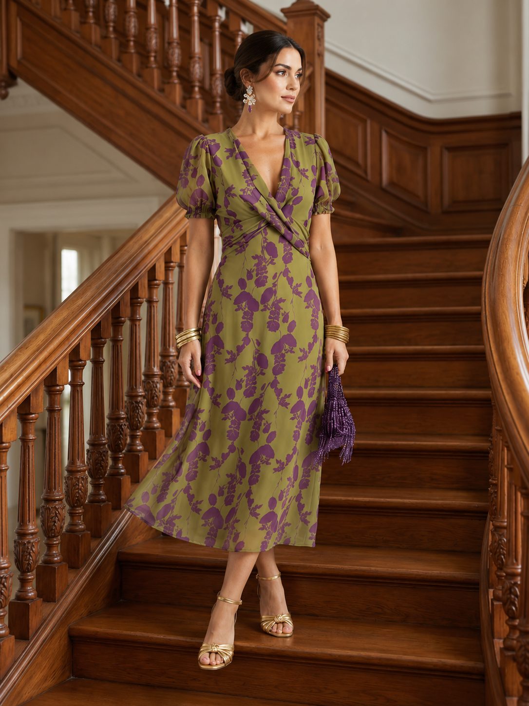 Camila - Floral Midi Dress