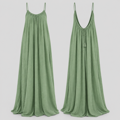Aurélie – V-Back Flowing Maxi Dress