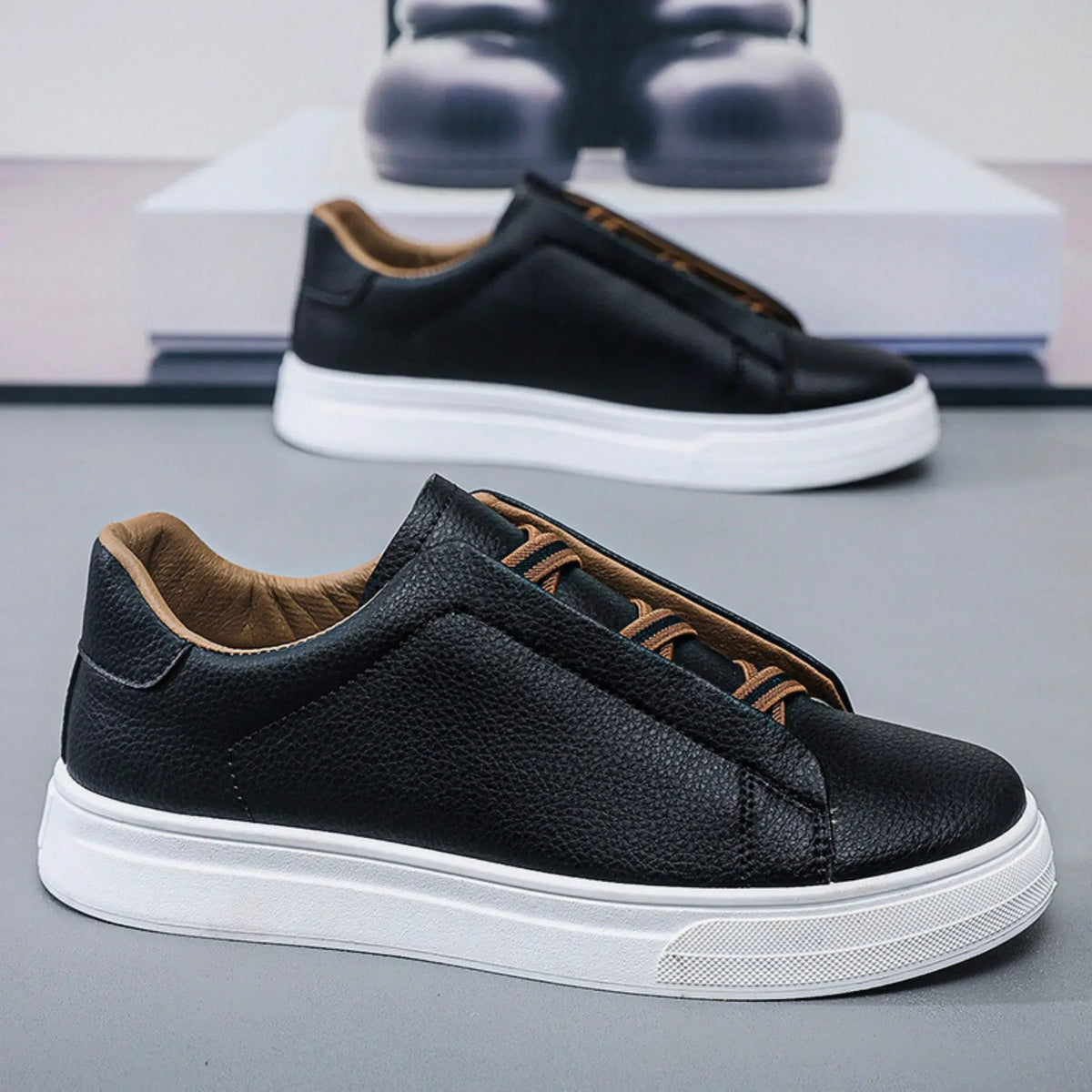 Foley Leather Court Trainer