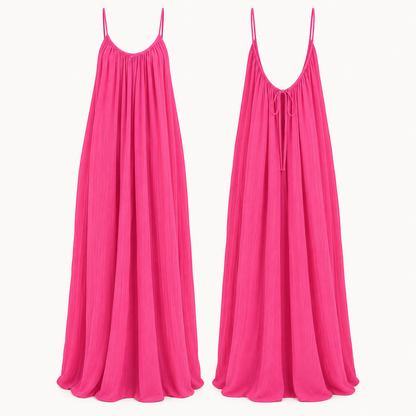 Éloise – V-Back Flowing Maxi Dress