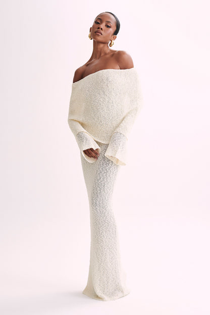 Camille | Off-Shoulder Knit Set