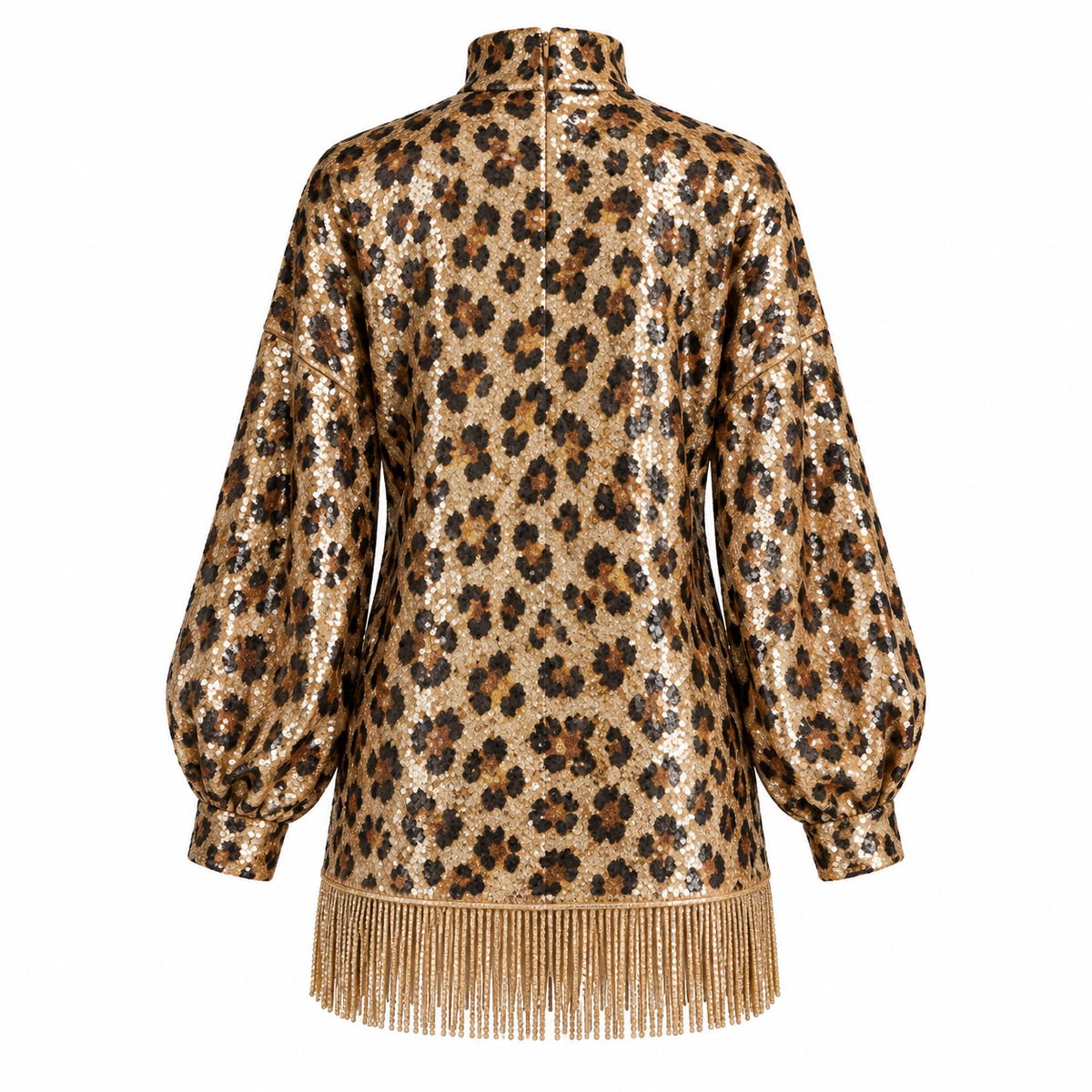 Sabrina | Leopard Sequin Mini Dress