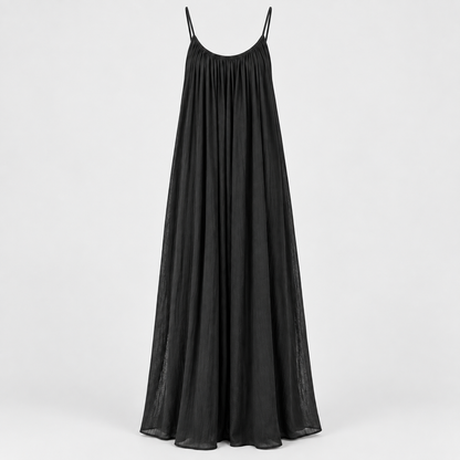 Vivienne – V-Back Flowing Maxi Dress