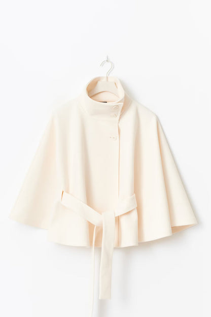 Antonella | Cape Jacket with High Collar