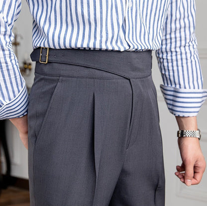 Pantalon droit plissé Monza Gurkha