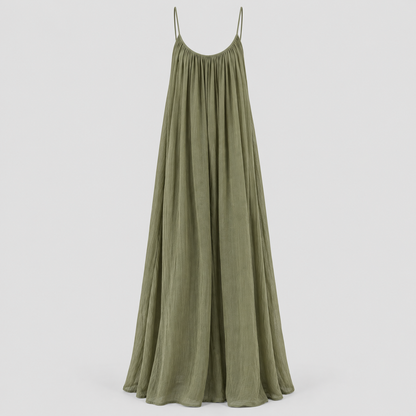 Camille – V-Back Flowing Maxi Dress