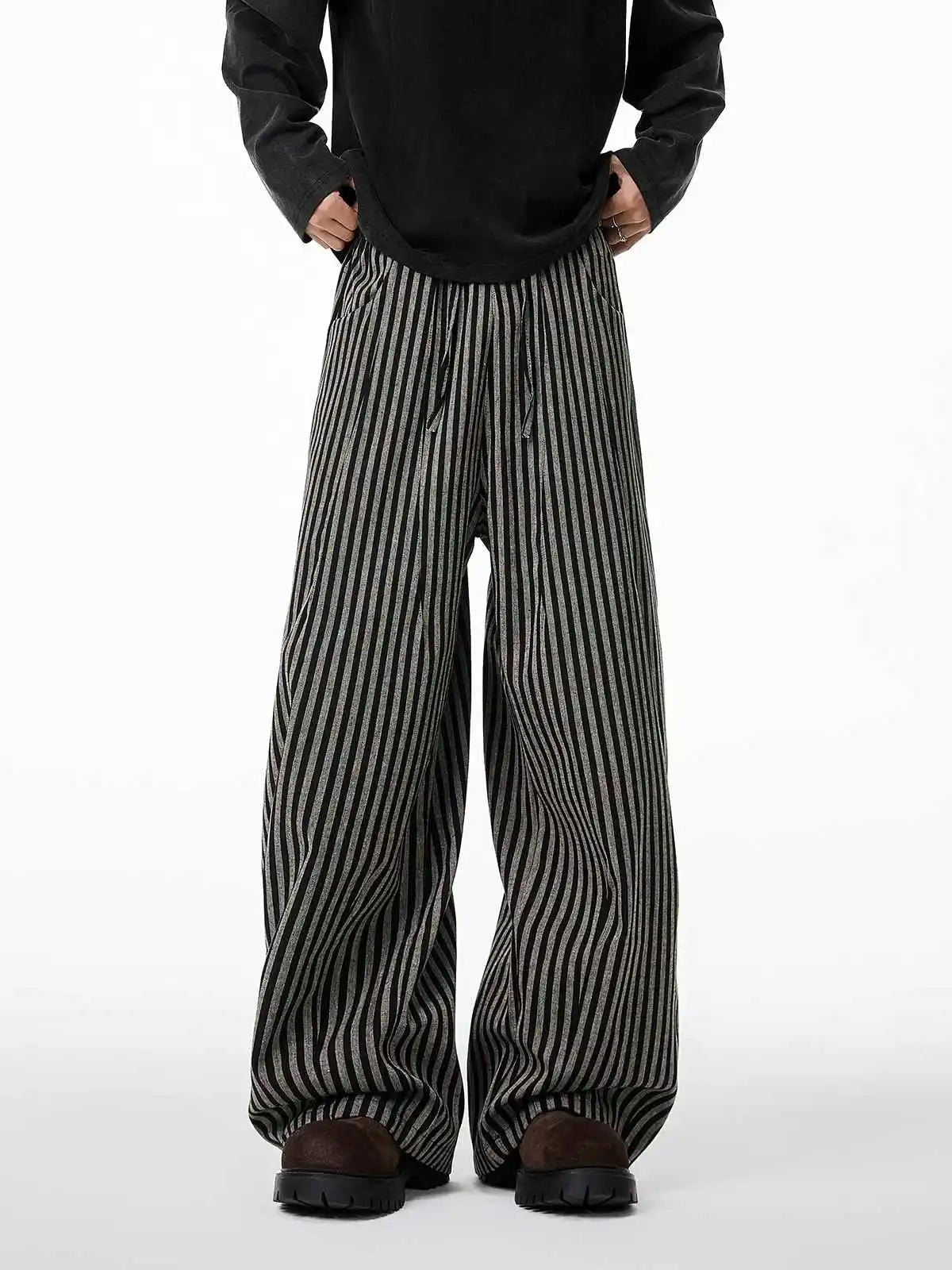 Kuro Striped Baggy Pants