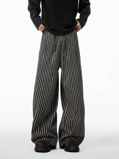 Kuro Striped Baggy Pants
