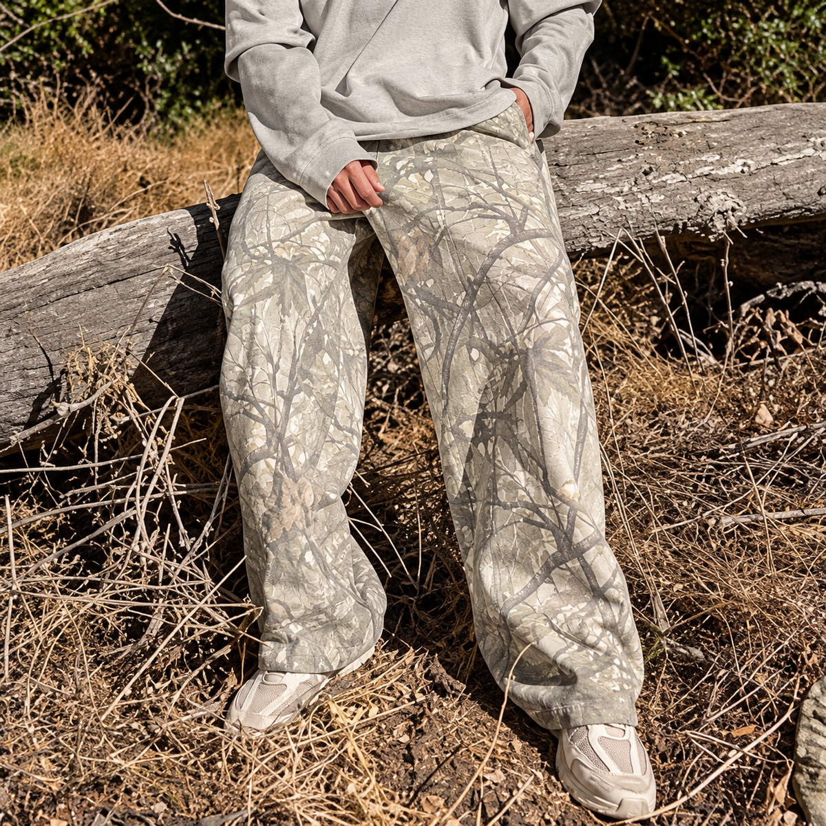 Hunter – Camo Wide-Leg Pants