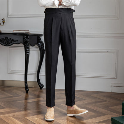 Pantalon droit plissé Monza Gurkha