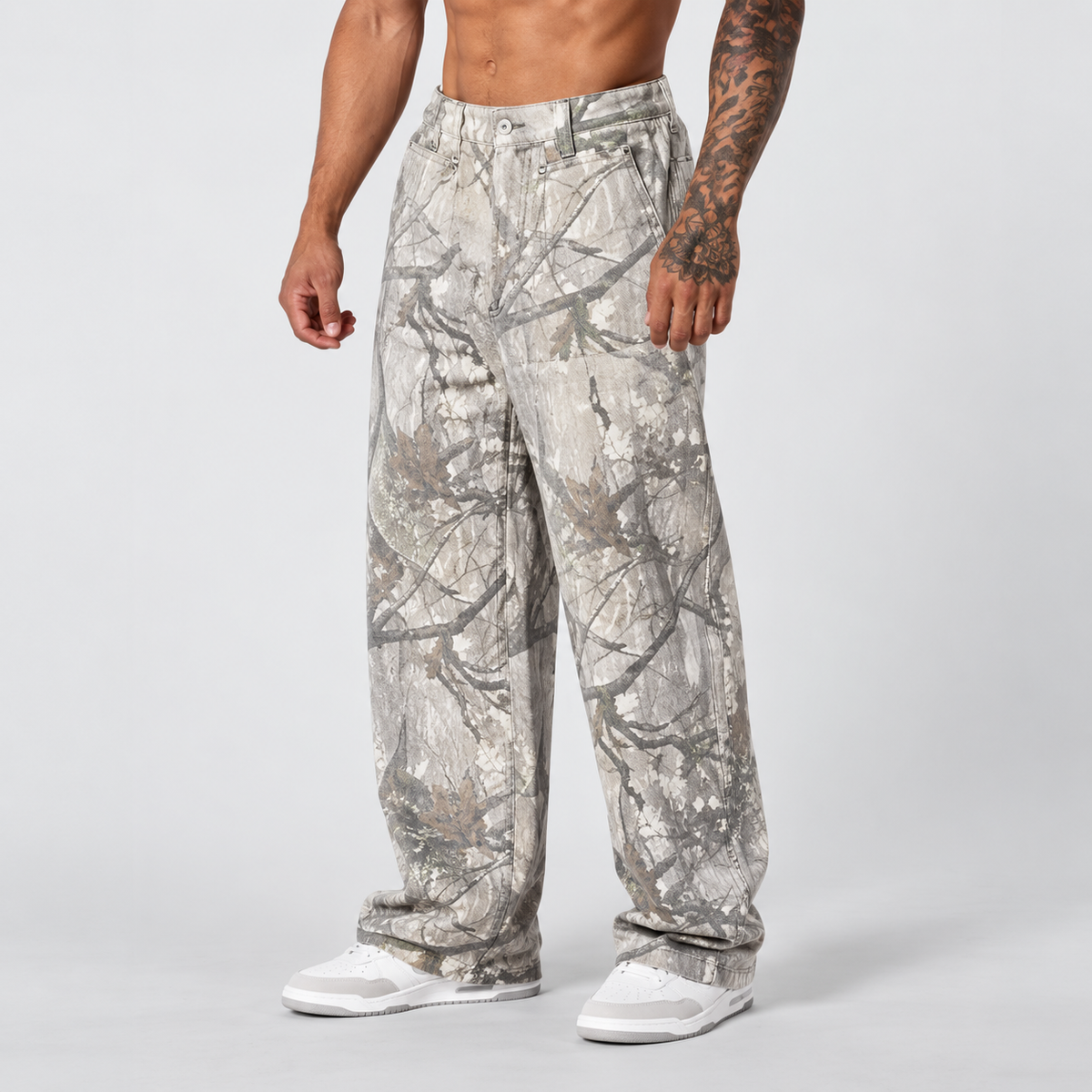 Hunter – Camo Wide-Leg Pants