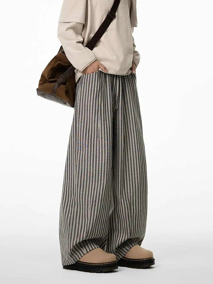 Kuro Striped Baggy Pants