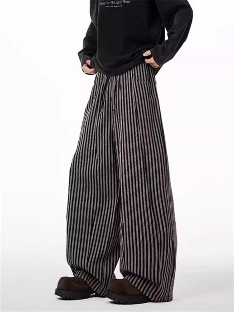 Kuro Striped Baggy Pants