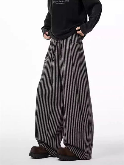 Kuro Striped Baggy Pants