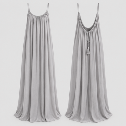 Céline – V-Back Flowing Maxi Dress