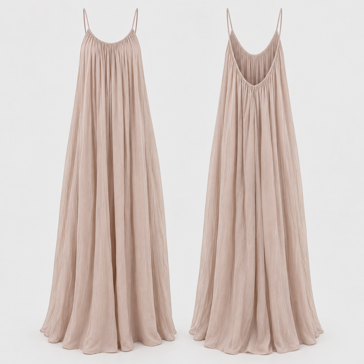 Madeleine – V-Back Flowing Maxi Dress