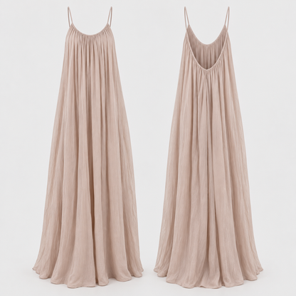 Madeleine – V-Back Flowing Maxi Dress