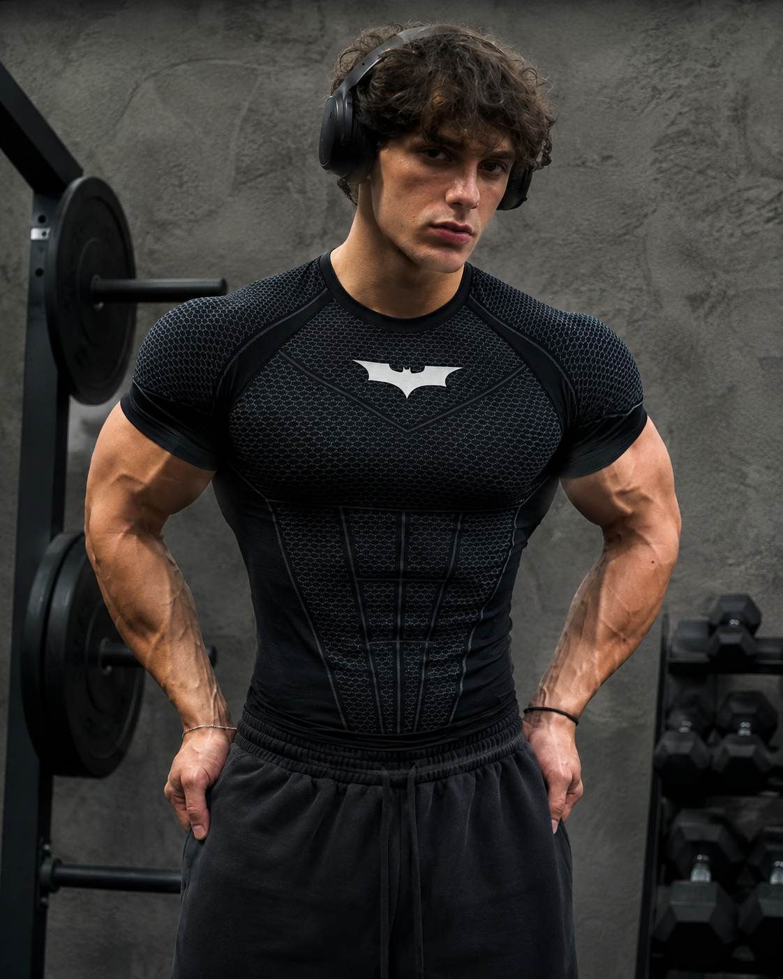 YLA Batman Compression Tees