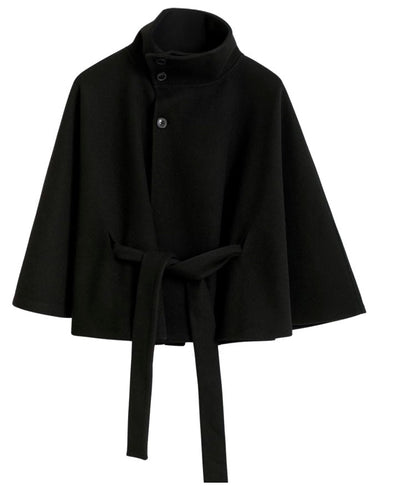 Antonella | Cape Jacket with High Collar