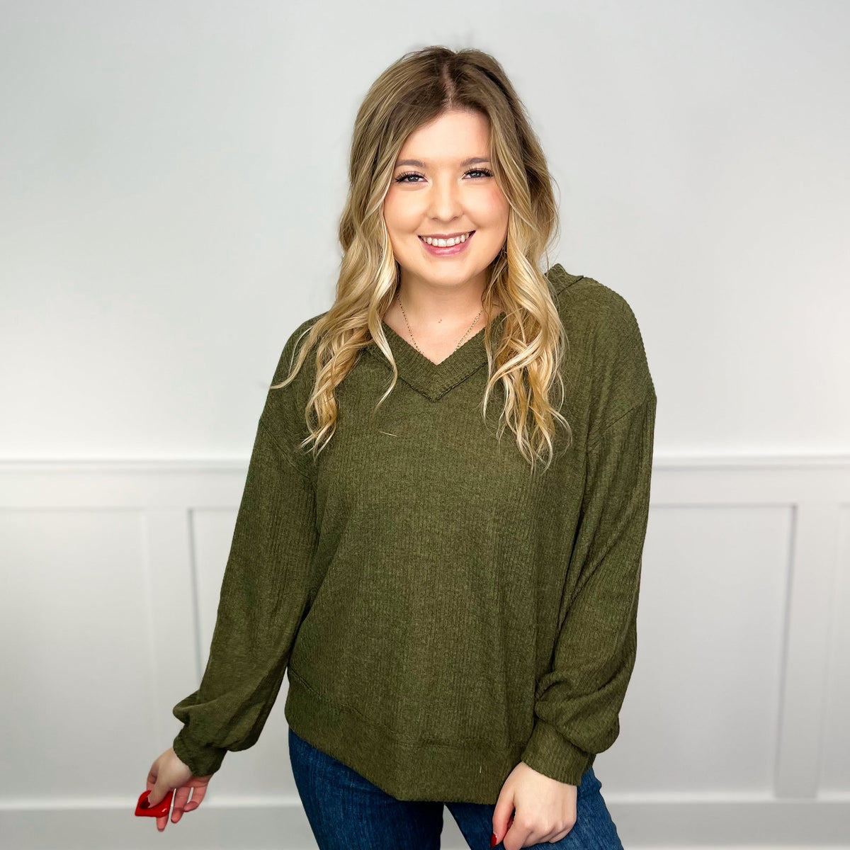 Ribbed Long Sleeve Avery Mae Top