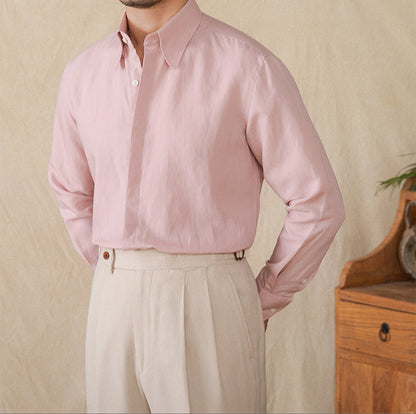 Everyday Soft Touch Linen Blend Long Sleeve Shirt