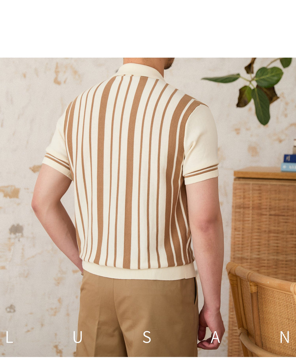 St. Julian Cotton Striped Cotton Cardigan