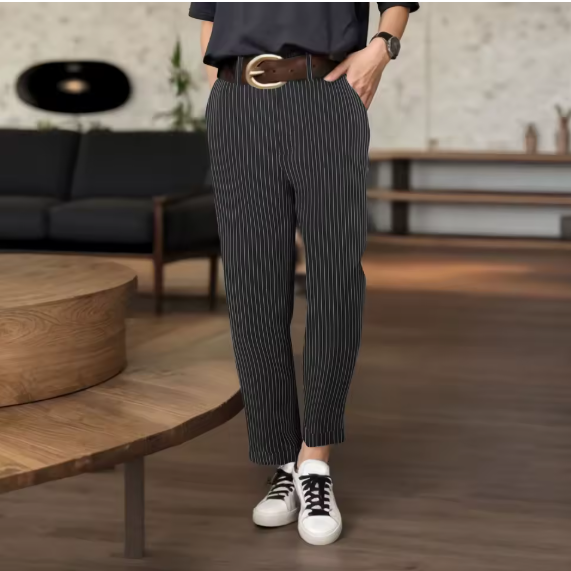 Beatrice | Striped Shaping Dress Pants