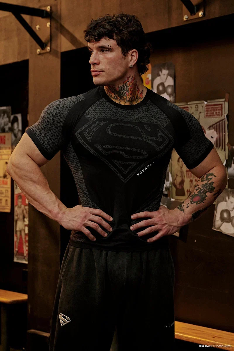 YLA Superman Compression Tees