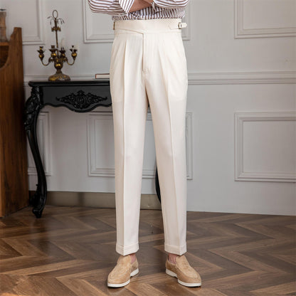 Pantalon droit plissé Monza Gurkha