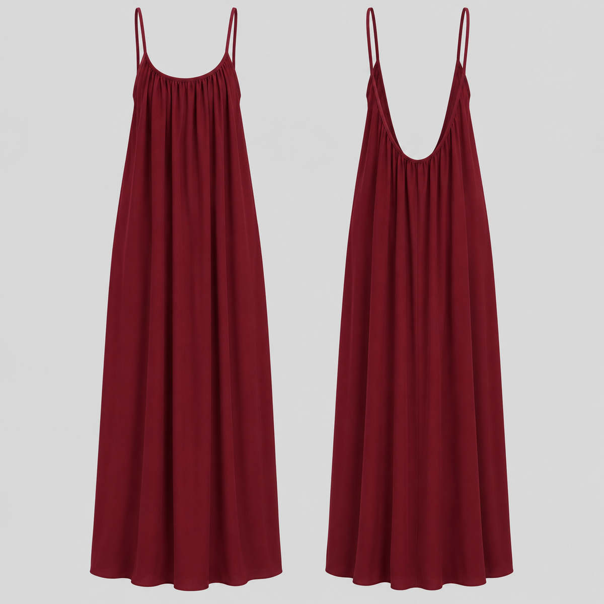Valentina – V-Back Flowing Maxi Dress
