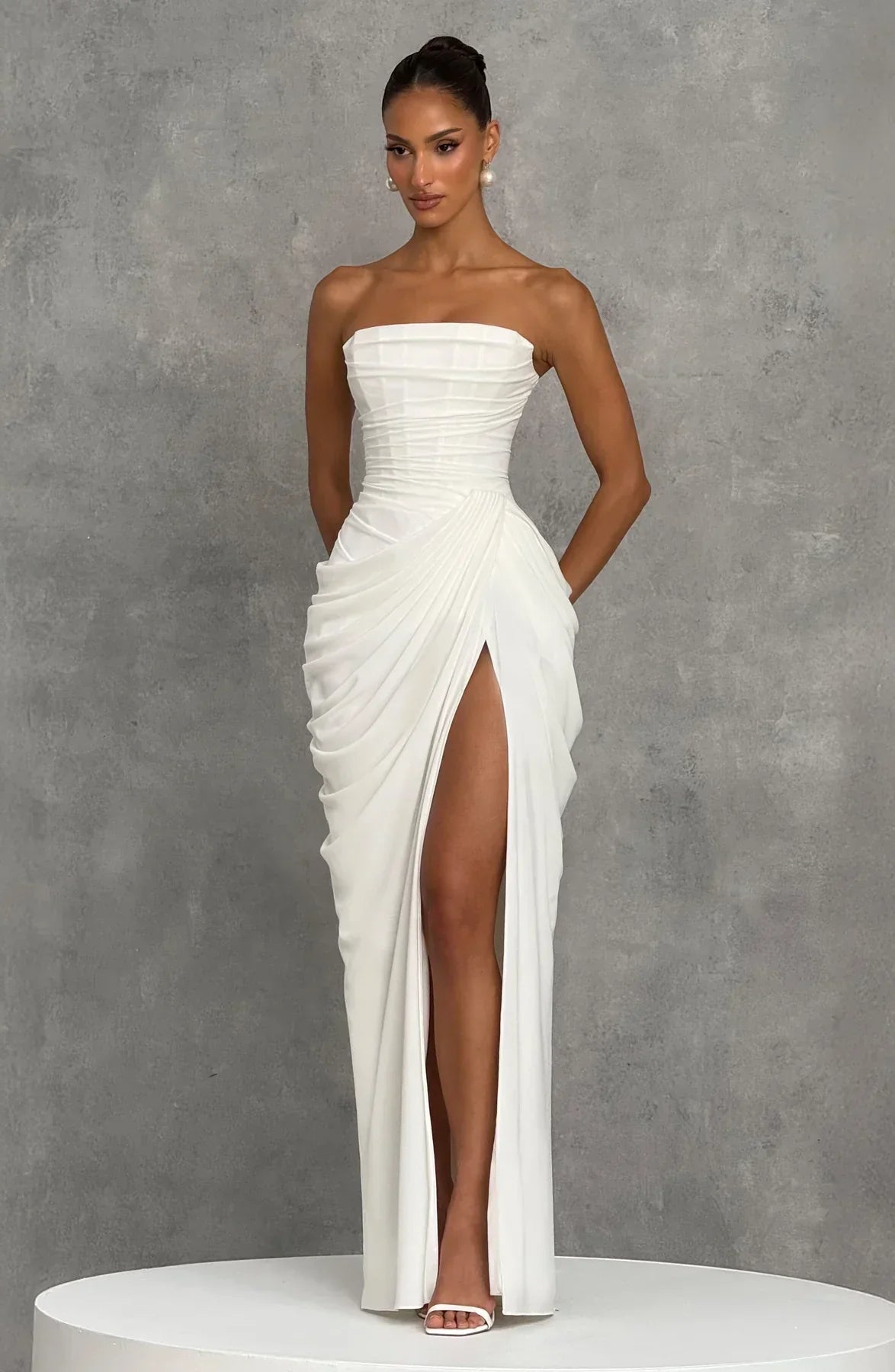 Sienna Strapless Corset Maxi Dress