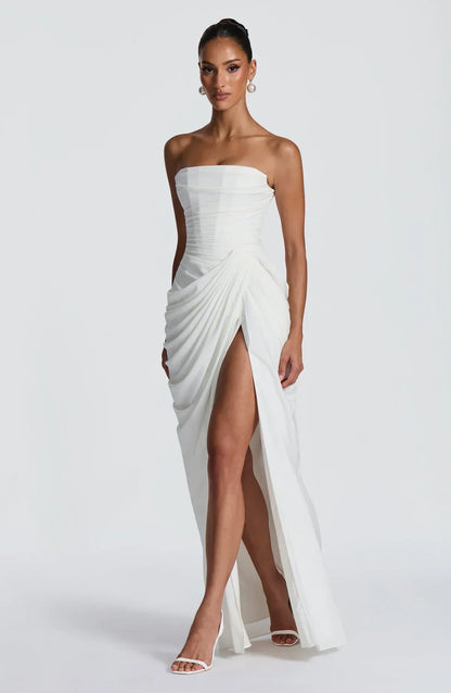 Sienna Strapless Corset Maxi Dress