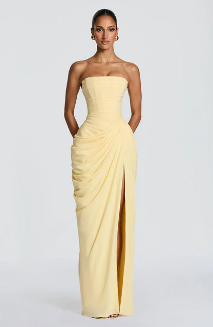 Sienna Strapless Corset Maxi Dress