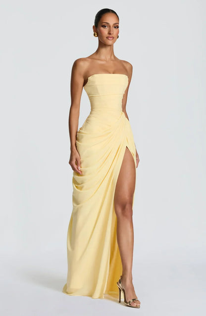 Sienna Strapless Corset Maxi Dress