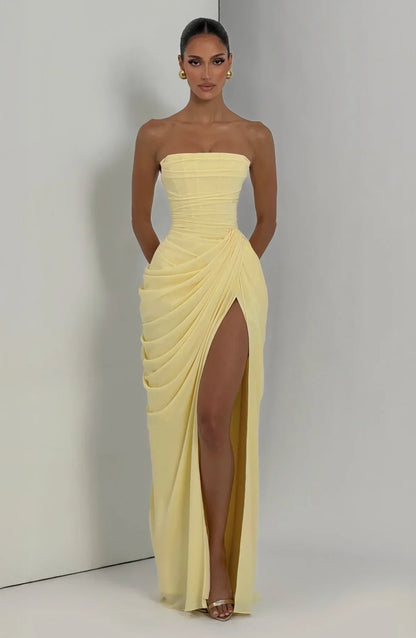 Sienna Strapless Corset Maxi Dress