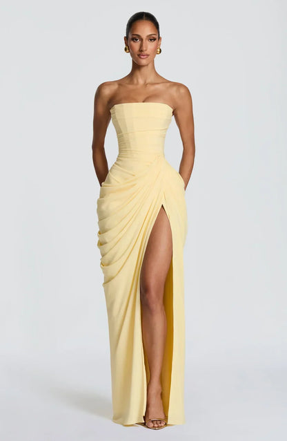 Sienna Strapless Corset Maxi Dress