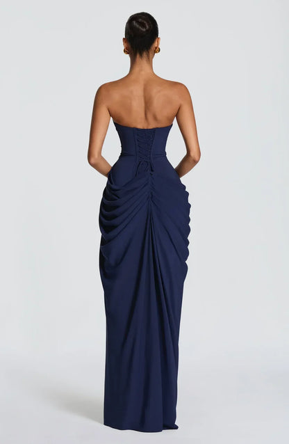 Sienna Strapless Corset Maxi Dress