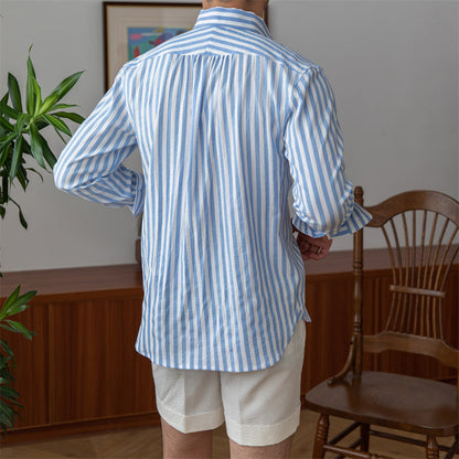 Chemise rayée en seersucker St. Tropez