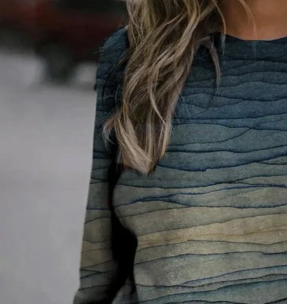 Wave Printed Sweatshirt