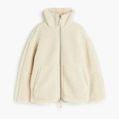 Silvana | Oversized High-Neck Teddy Jacket