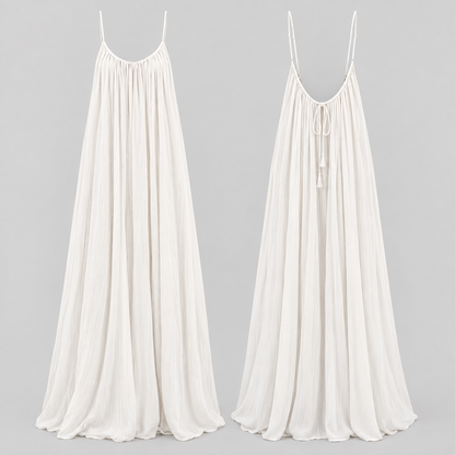 Élise – V-Back Flowing Maxi Dress