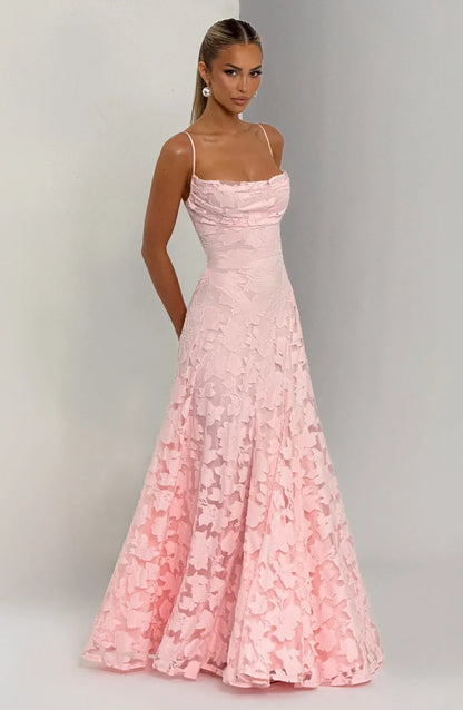 Jacquard Slip Maxi Dress