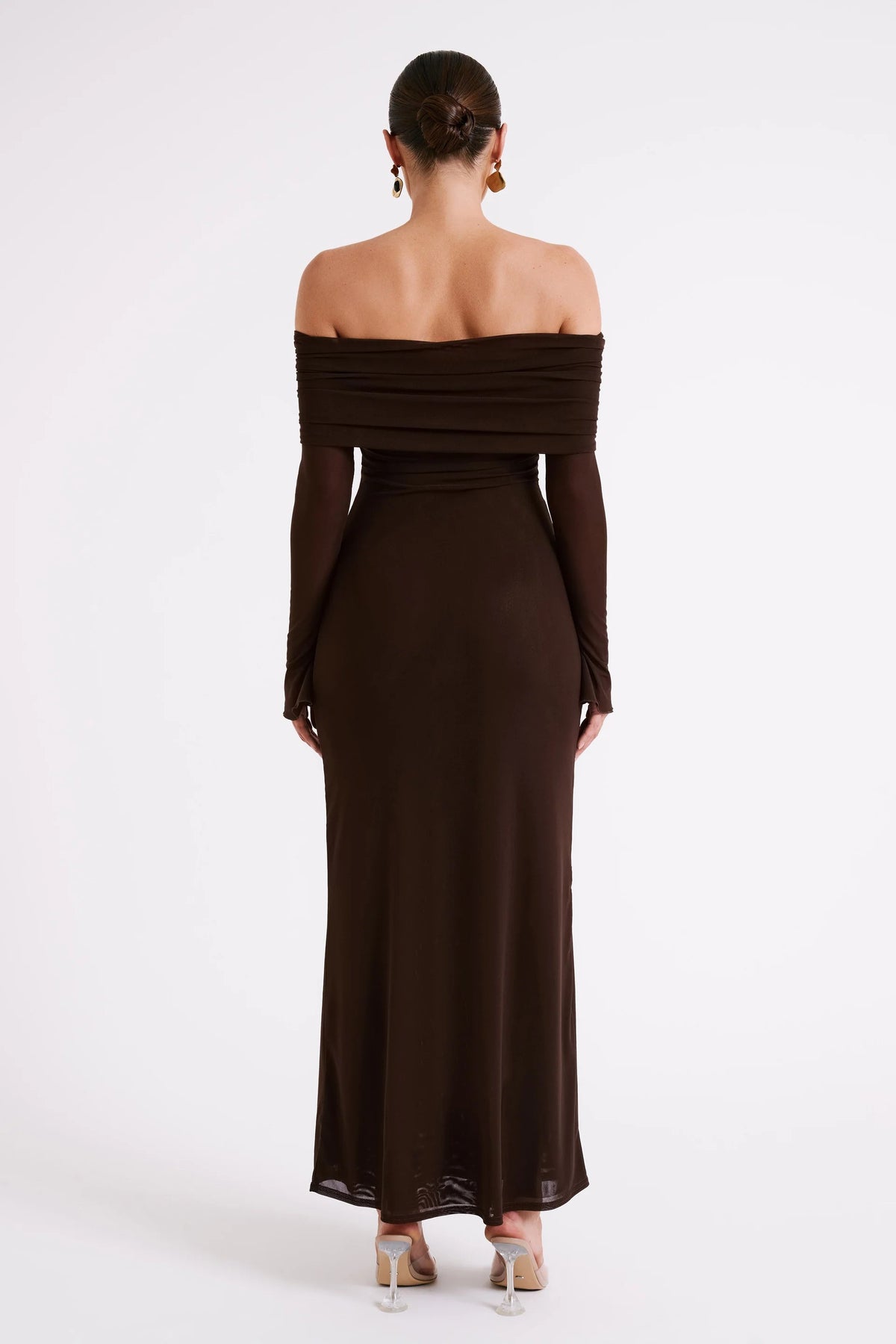 Aya Off-Shoulder Long Sleeve Maxi Dress