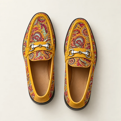 Sorrento | Paisley Horsebit Loafers