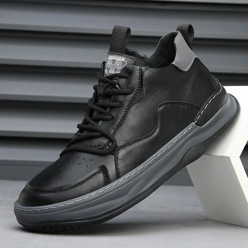 ALBERTI LEATHER TRAINERS