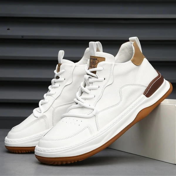 ALBERTI LEATHER TRAINERS