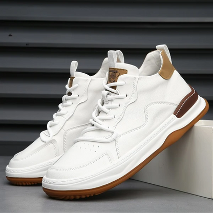 ALBERTI LEATHER TRAINERS