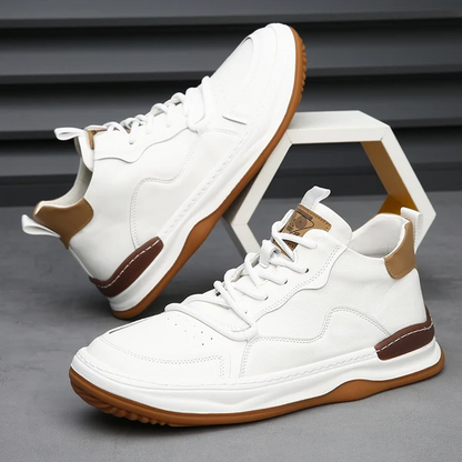 ALBERTI LEATHER TRAINERS