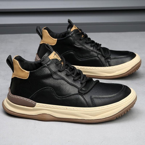 ALBERTI LEATHER TRAINERS