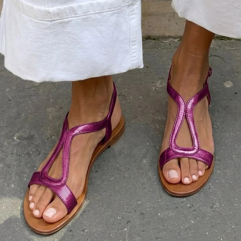 Gertrude™- Classic Ankle-Strap Flat Sandals